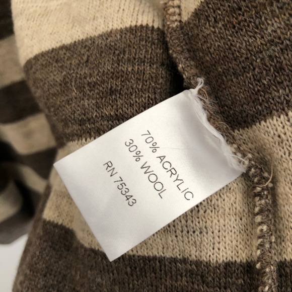 Cocogío Wool-Blend Taupe Cardigan - Picture 6 of 6